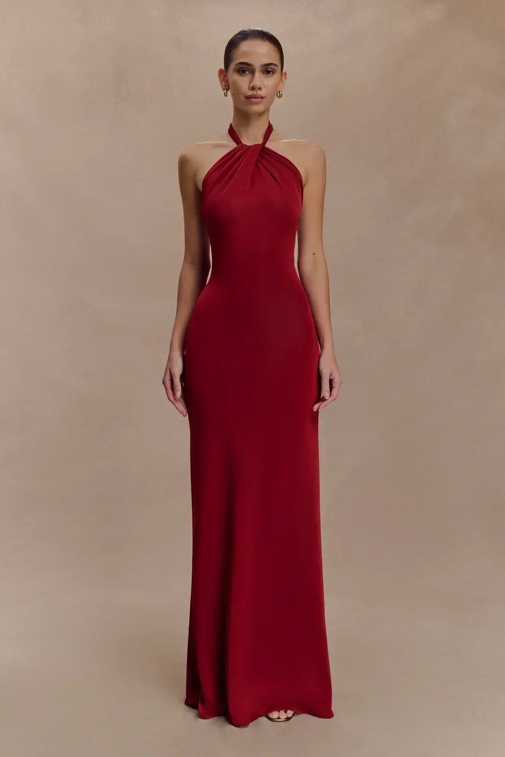 Seta Halter Maxi Dress