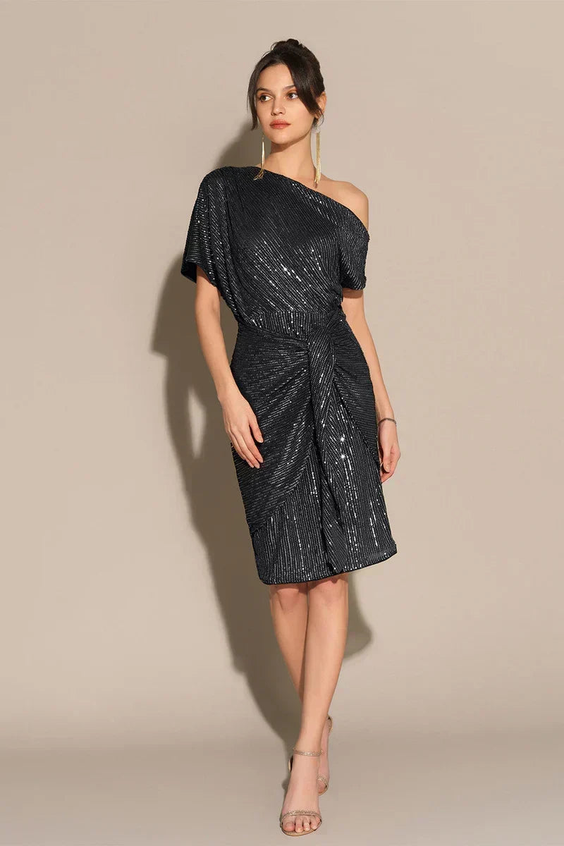 Edie Sequined Midi Dress