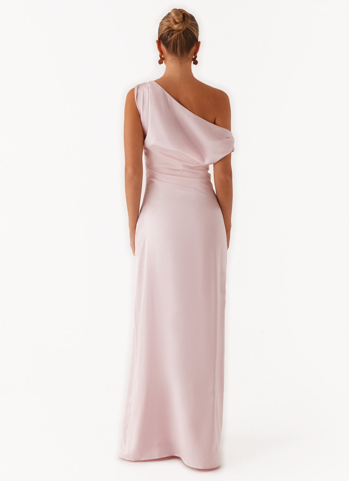 Léa Long Satin Dress Heart of Crystal