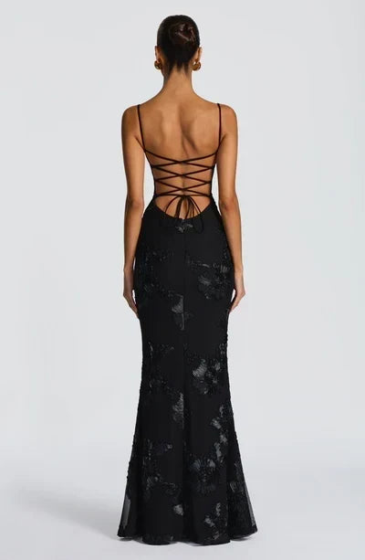 Velour maxi dress