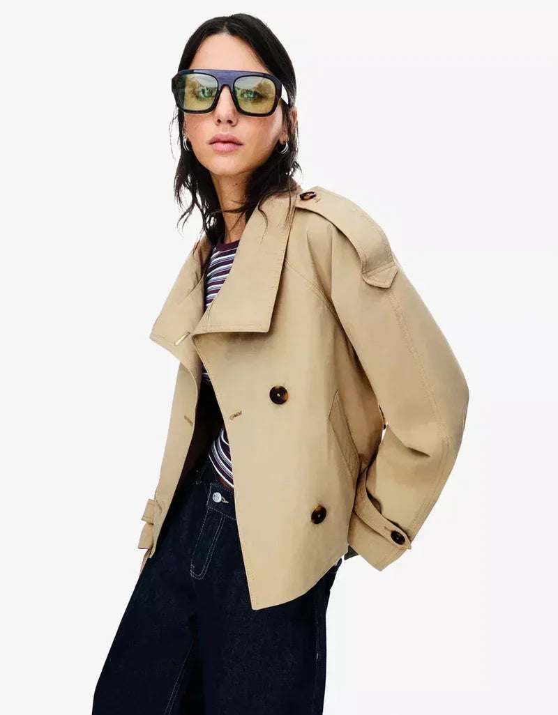 Elise Short Trench Coat