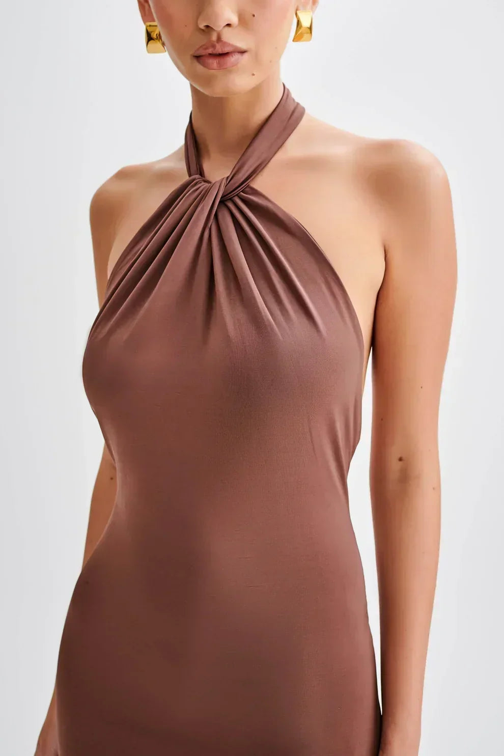 Seta Halter Maxi Dress