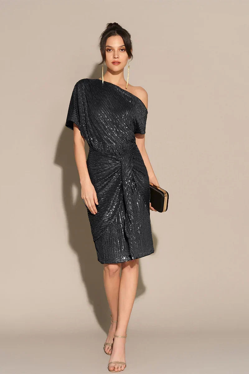 Edie Sequined Midi Dress