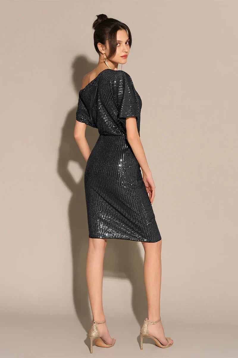 Edie Sequined Midi Dress