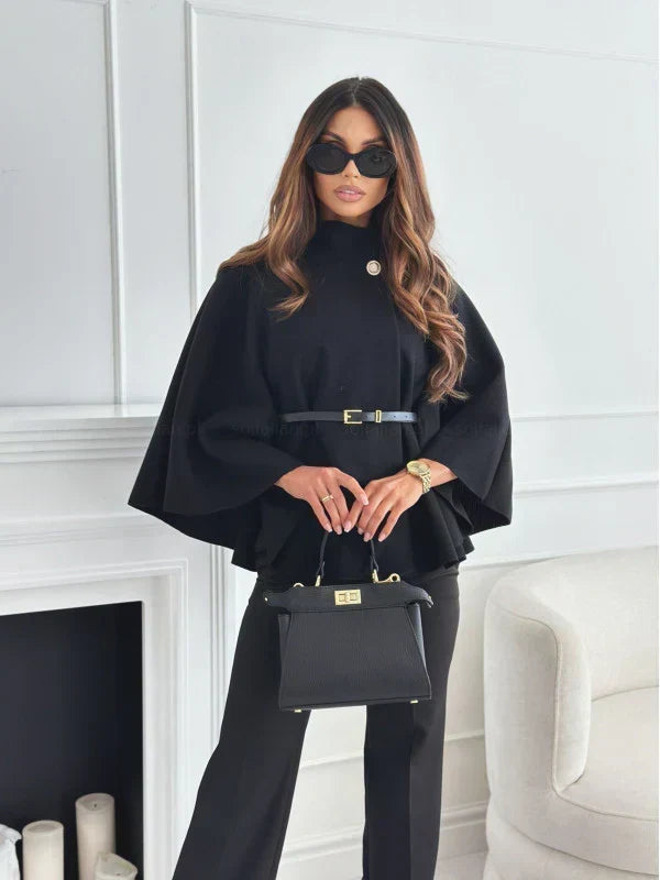 Maria Cape Belt Coat