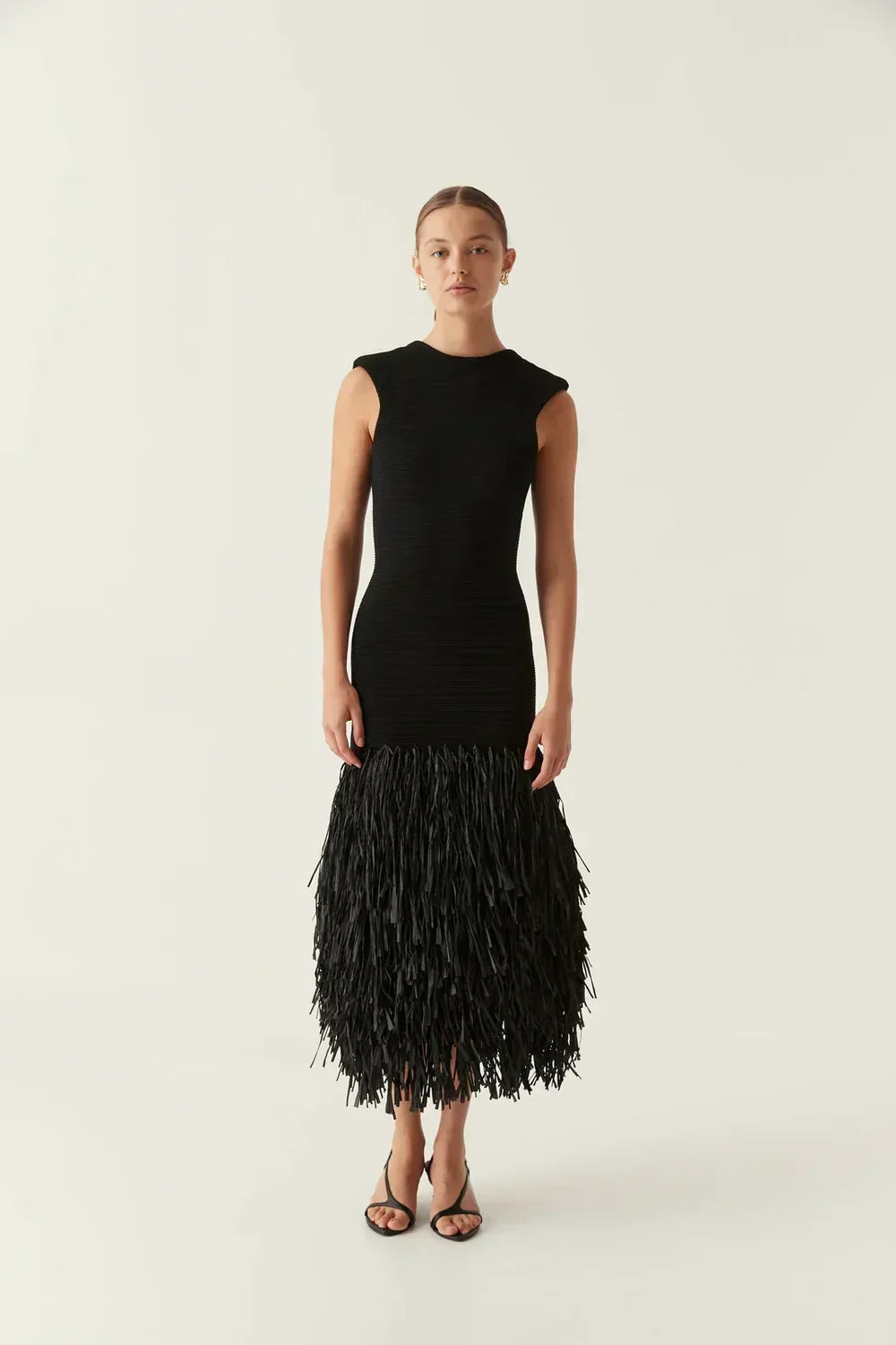 Noir Fringe Dress
